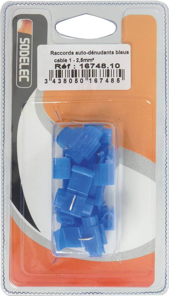 10 CONNECTEURS BLEUS RAPIDES