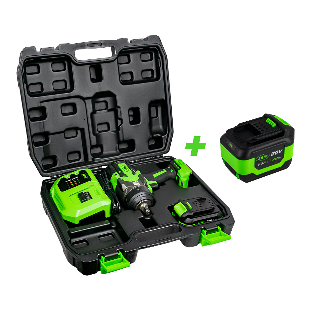 CLÉ À CHOC 1/2” AVEC MOTEUR BRUSHLESS REF.60044 +60015