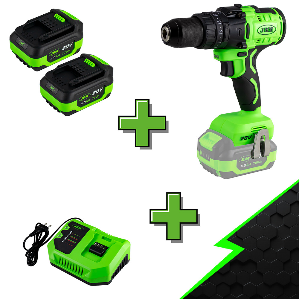 PROMO ELÉCTRIQUE: PERCEUSE 60006 + 2 BATTERIES ET 1 CHARGEUR EN CADEAU