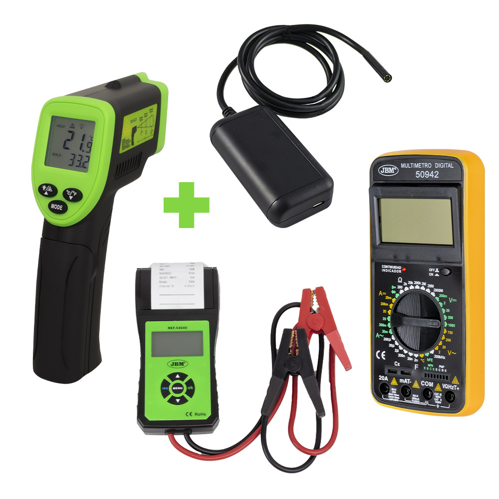 PROMO: TERMOMETRE LASER -50°C A 550°C 52162  + 53724 + 54040 + 50942