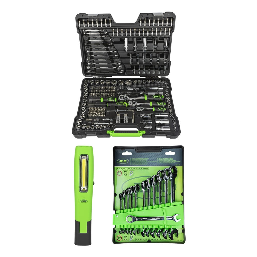 COFFRET DE DOUILLES 216 PIÈCES 54045 + 54117 + 54123