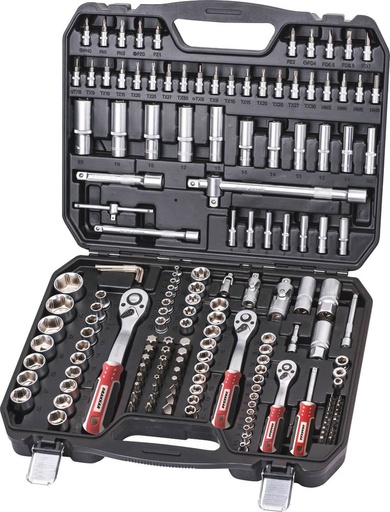 COFFRET 171 PCS - DOUILLES 1/4  3/8