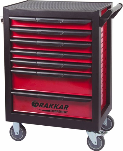 SERVANTE ROUGE 7 TIROIRS