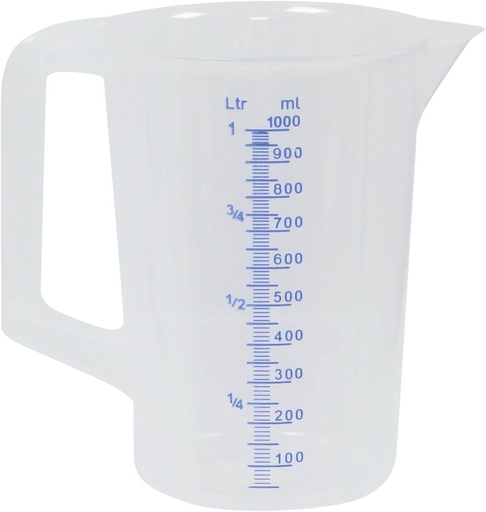 MESURE 1 LITRE  GRADUEE-TRANSPARENT
