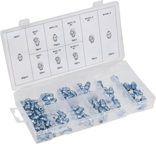 ASSORT.110 PCS GRAISSEURS HYDRAULIQ