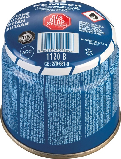 CARTOUCHE GAZ POUR LAMPE A SOUDER