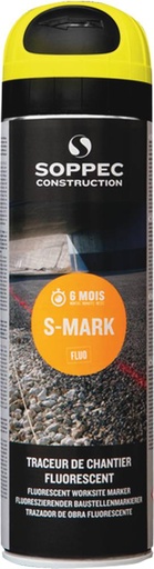 AEROSOL TRACEUR CHANTIER JAUNE FLUO