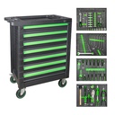 SERVANTE D'OUTILS 7 TIROIRS ÉGAUX - VERD 