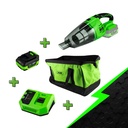 PROMO ASPIRATEUR PORTATIF 60001 + BATTERIE 4.0AH + CHARGEUR 20V + SAC À DOS POUR OUTILS