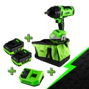 PROMO ELECTR: CLÉ À CHOC 1/2” AVEC MOTEUR SANS BALAIS 60018 + X2 60013 + 60016 + 53782