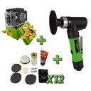 SPÉCIALE KIT DE POLISSAGE: MACHINE POLISSAGE PNEUMATIQUE + 12 KIT RESTAURATION PHARES
