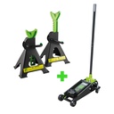 PROMO: CRIC ROULEUR 3T  + JEU DE CHANDELLES À CREMAILLÈRE 3T