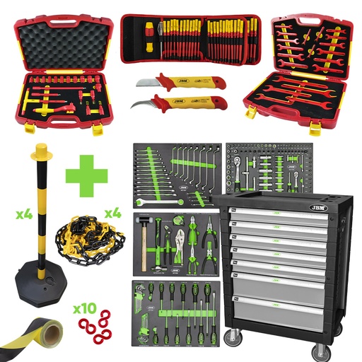 SERIE354: PROMO VÉHICULE ÉLECTRIQUE - CHARIOT AVEC EQUIPMENT