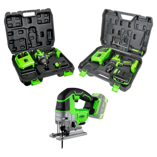 60047C PERCEUSE À PERCEUSE SANS FIL À 2 VITESSES + 60044C CLÉ À CHOC 1/2” + 60010 SCIE À HORLOGER