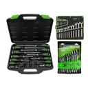 54126 JEU DE TOURNEVIS À FRAPPER+ 54079 JEU DE 21 CLÉS MIXTES+ 51318 CLÉS MIXTES A CLIQUET ARTICULÉE