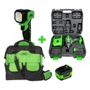 60044C CLÉ À CHOC 1/2” + 60015 BATTERIE 6.0 AH + 60035 LIGHT + 53702 